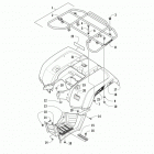 ATV 1000 XT GREEN Задний багажник ,крыло и подножки
