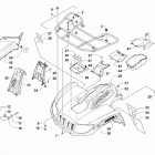 ATV 1000 MUD PRO SE EPS White (US) Передний багажник крыло и фара