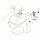 XC 450 EFI  White (US) Топливный бак