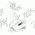 TRV 700 EPS SE L7E BLACK Передний багажник крыло и фара