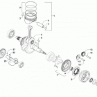 ATV 500 RED Коленчатый ,балансилный вал и поршни