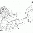 TRV 550 XT EPS L7E WHITE Двигатель и глушитель