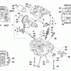 ATV 1000 MUD PRO SE EPS White (US) Головка цилиндра и распред.вал