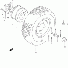 LT-F300F King Quad 4WD Front wheel (model x / y / k1)