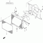 LT-F500F Quad Runner 4WD Radiator (model w / x / y)