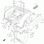 LT-F500F Quad Runner 4WD Rear fender (model k1 / k2)