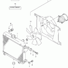 LT-F500F Quad Runner 4WD Radiator (model k1 / k2)