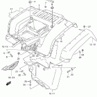 LT-F500F Quad Runner 4WD Rear fender (model x / y)