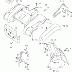 LT-F500F Quad Runner 4WD Front fender (model w)