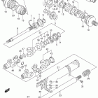 LT-F300F King Quad 4WD Secondary gear - propeller shaft