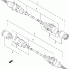 LT-F300F King Quad 4WD Front drive shaft (model x / y)