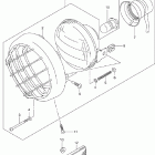 LT-F500F Quad Runner 4WD Headlamp (model y / k1 / k2)