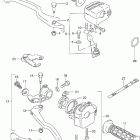 LT-F250F Quad Runner 4WD Handle lever (model x / y / k1)