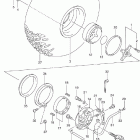 LT-F250F Quad Runner 4WD Заднее колесо правое