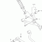 LT-F500F Quad Runner 4WD Suspension arm (model w / x)