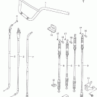 LT-F250F Quad Runner 4WD Handlebar - cable (model k1 / k2)