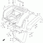 LT-F500F Quad Runner 4WD Rear fender (model w)