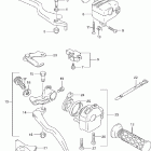LT-F500F Quad Runner 4WD Handle lever (model k2)