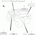 LT-F500F Quad Runner 4WD Label (model w)