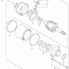 LT-F250F Quad Runner 4WD Starting motor (model y / k1 / k2)
