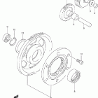 LT-F500F Quad Runner 4WD Starter clutch (model w / x)