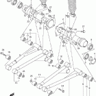 LT-F500F Quad Runner 4WD Rear axle housing (model y)