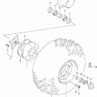 LT-F250F Quad Runner 4WD Переднее колесо