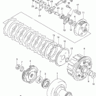 LT-F250F Quad Runner 4WD Сцепление