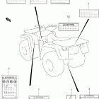 LT-F500F Quad Runner 4WD Label (model x / y / k1 / k2)