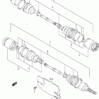 LT-F500F Quad Runner 4WD Front drive shaft (model k1 / k2)