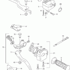 LT-F500F Quad Runner 4WD Handle lever (model w / x / y / k1)