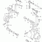 LT-F250F Quad Runner 4WD Рулевые тяги