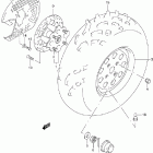 LT-F500F Quad Runner 4WD Front wheel (model y / k1 / k2)