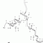 LT-F250F Quad Runner 4WD Передние тормозные трубки