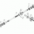 ATV XR 550 XT EFT BLUE Вторичный привод в сборе