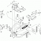 TRV 1000 XT BLUE Передний багажник крыло и фара