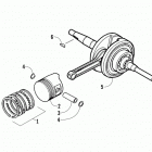 ATV 90 2X4 DVX  White (US) Поршни и коленвал
