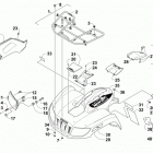 ATV 700 DIESEL GREEN Передний багажник крыло и фара