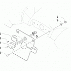 ATV 550 EFT BLACK License plate holder assembly