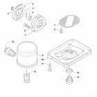 ATV 550 EFT BLACK Oil filter  /  pump assembly