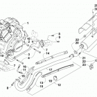 TRV 550 XT BLUE Двигатель и глушитель