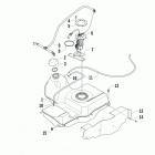 ATV 1000 MUD PRO SE EPS White (US) Топливный бак