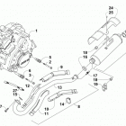 ATV 700 MUD PRO LTD BLACK Двигатель и глушитель