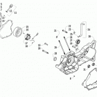ATV 150 UTILITY RED Right crankcase and cover assembly