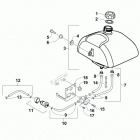 ATV 90 2X4 DVX  White (US) Топливный бак