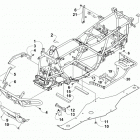 TRV 1000 XT BLUE Рама ,баипера и защита