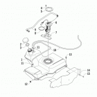 700 TBX RED Топливный бак
