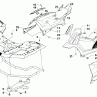 ATV XR 500 RED Front rack and side panel assemblies