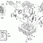 ATV 400 CR RED Головка цилиндра и распред.вал