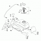 ATV 550 EFT BLACK Топливный бак